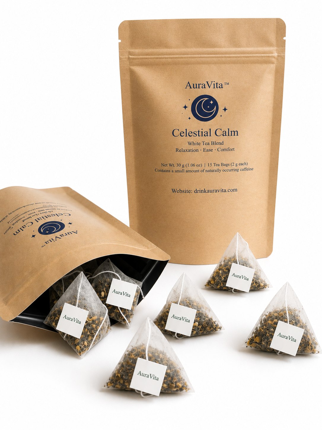 Celestial Calm — Herbal White Tea Blend