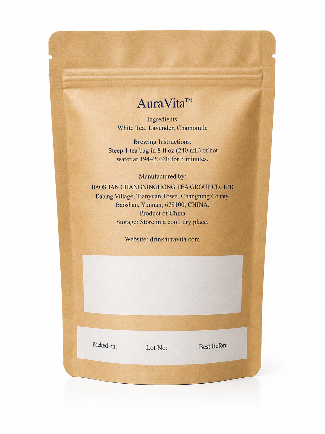 Celestial Calm — Herbal White Tea Blend