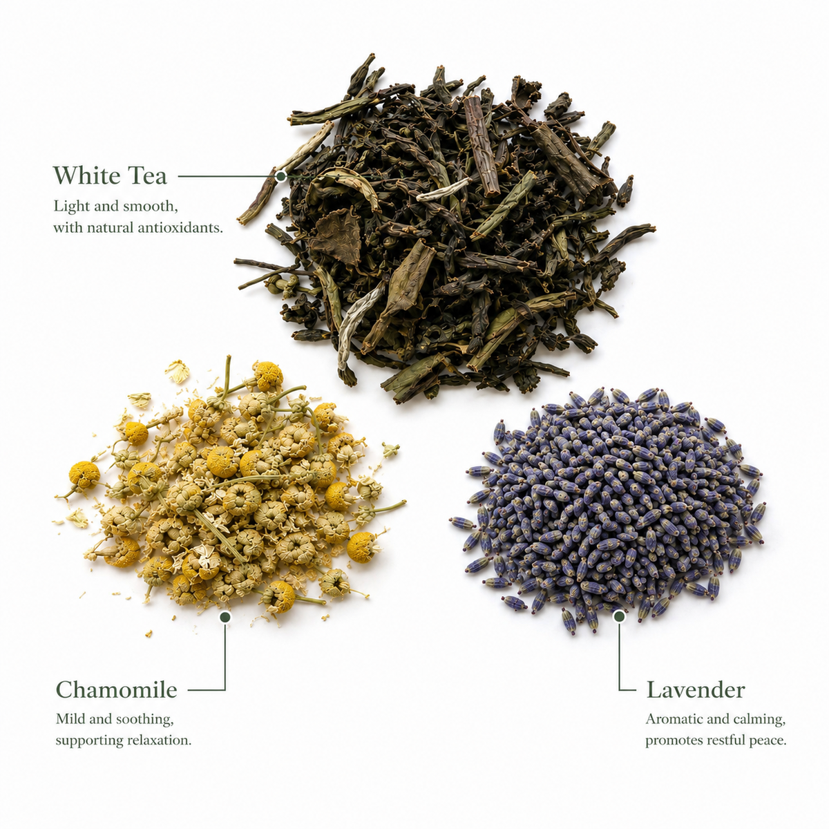 Celestial Calm — Herbal White Tea Blend